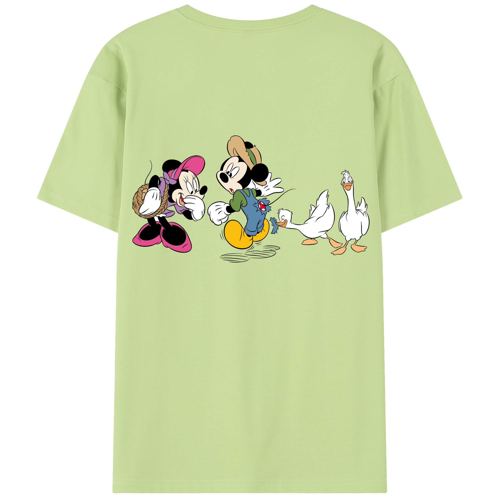 （画像用） ミッキーマウス Mickey Mouse 綿100％半袖Tシャツ（背面プリント）